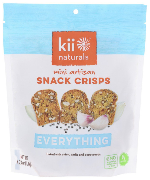 Kii Naturals: Everything Snack Crisps, 4.23 Oz