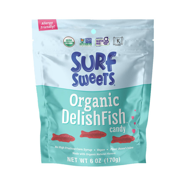 Surf Sweets: Organic Delishfish Candy, 6 Oz