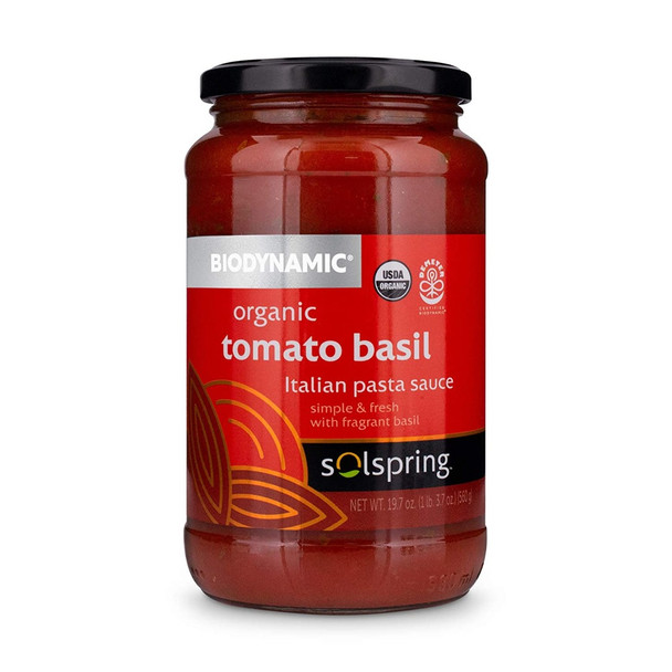 Solspring: Sauce Pasta Tomato Basil, 19.7 Oz