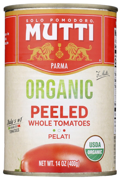 Mutti: Tomatoes Whole Peeled Org, 14 Oz