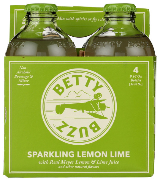 Betty Buzz: Sparkling Lemon Lime Cocktail Mixer 4 Pack, 36 Fo