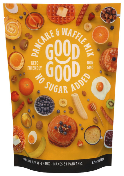 Good Good: Pancake And Waffle Mix No Sugar Added, 9.3 Oz