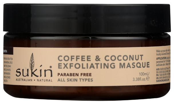 Sukin: Coffee & Coconut Exfoliating Mask, 3.38 Fo