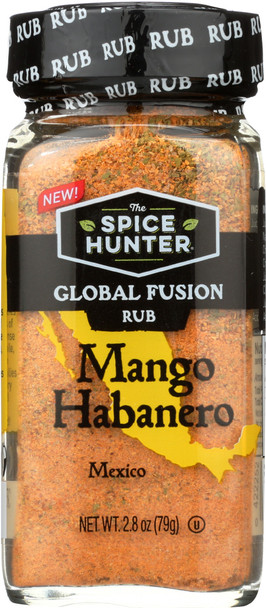 Spice Hunter: Global Fusion Rub Mango Habanero, 2.8 Oz