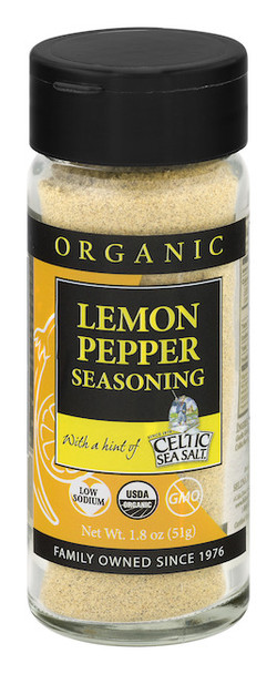 Celtic: Organic Lemon Pepper Sea Salt, 1.8 Oz