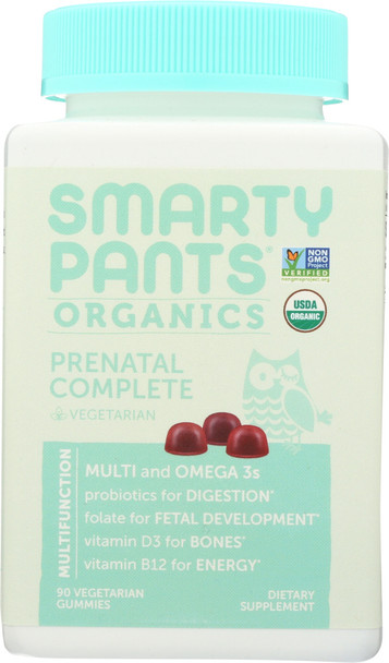 Smartypants: Organic Prenatal Complete Vitamin, 90 Ea