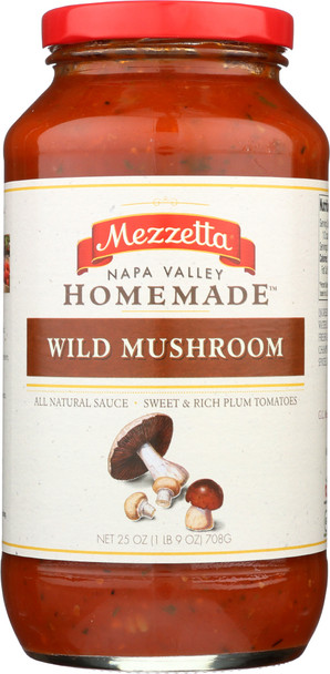 Mezzetta: Napa Valley Bistro All Natural Porcini Mushroom Sauce, 25 Oz