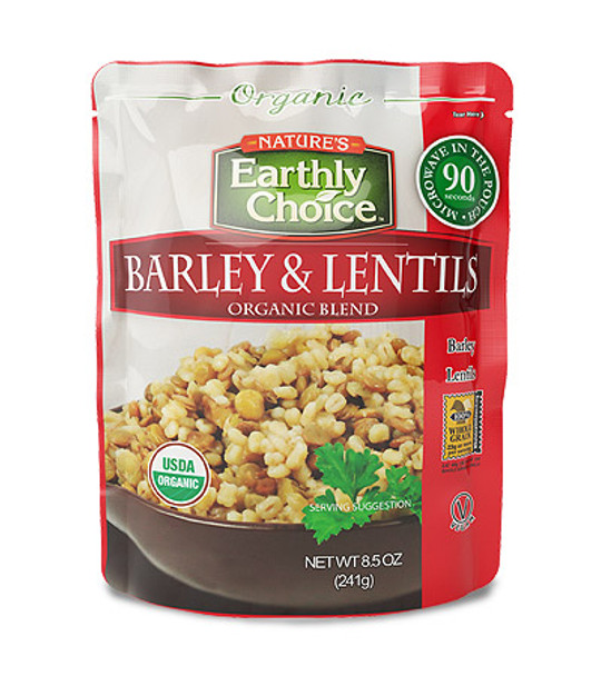 Natures Earthly Choice: Organic Barley And Lentils, 8.5 Oz