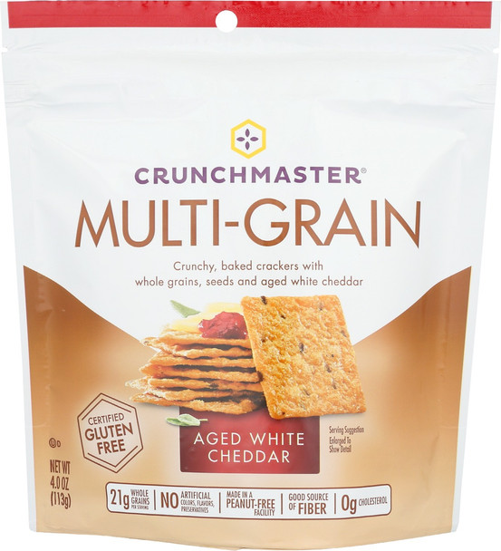 Crunchmaster: Multigrain Aged White Cheddar , 4 Oz