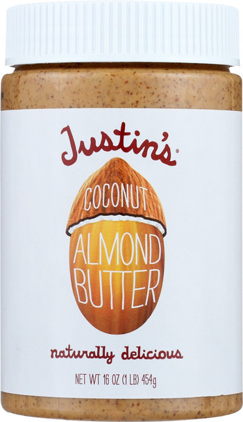 Justins: Nut Butter Ccnt Almnd Jar, 16 Oz