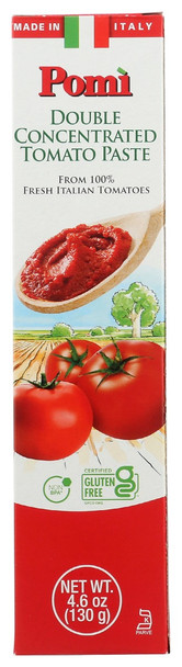Pomi: Tomato Paste Dbl Tube, 4.6 Oz