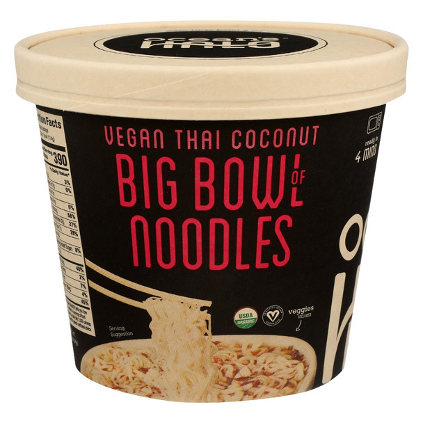 Oceans Halo: Vegan Thai Coconut Big Bowl Noodles, 4.02 Oz