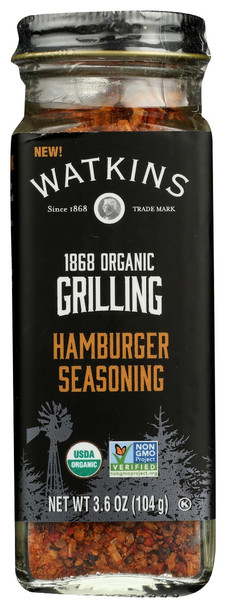 Watkins: 1868 Organic Grilling Hamburger Seasoning, 3.6 Oz