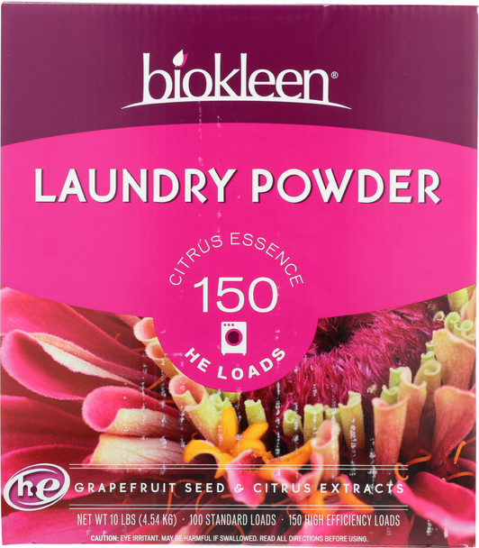 Bio Kleen: Laundry Powder Grapefruit Seed And Citrus Extract, 10 Lb