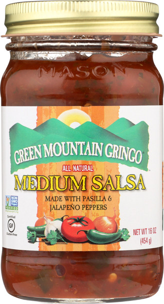 Green Mountain Gringo: Medium Salsa, 16 Oz