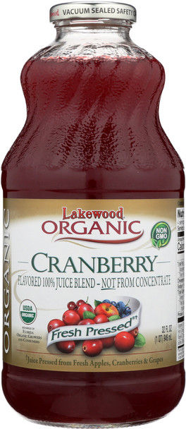 Lakewood Organic: Cranberry Juice Blend, 32 Oz