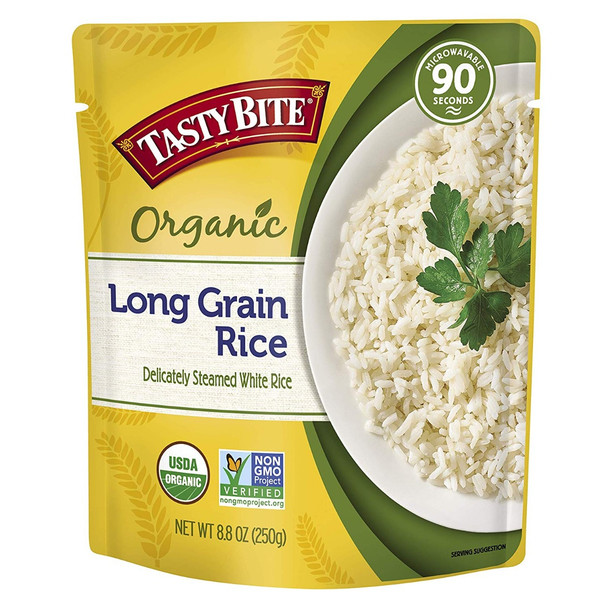 Tasty Bite: Organic Long Grain Rice, 8.8 Oz