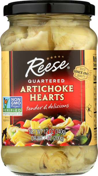 Reese: Quartered Marinated Artichoke Hearts, 12 Oz - KHLV00321790