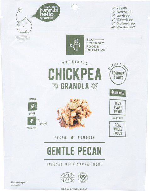 Effi: Granola Chickpea Gentle Pecan, 7 Oz