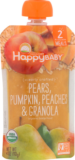 Happy Baby: Granola Pear Pumpkin Peach, 4 Oz