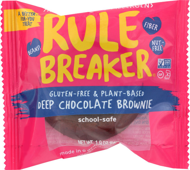Rule Breaker Snacks: Deep Chocolate Brownie, 1.9 Oz