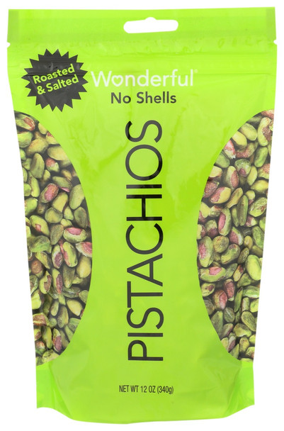 Wonderful Pistachios: Roasted Salted No Shells, 12 Oz