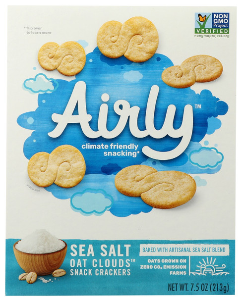 Airly: Crackers Sea Salt Oat, 7.5 Oz