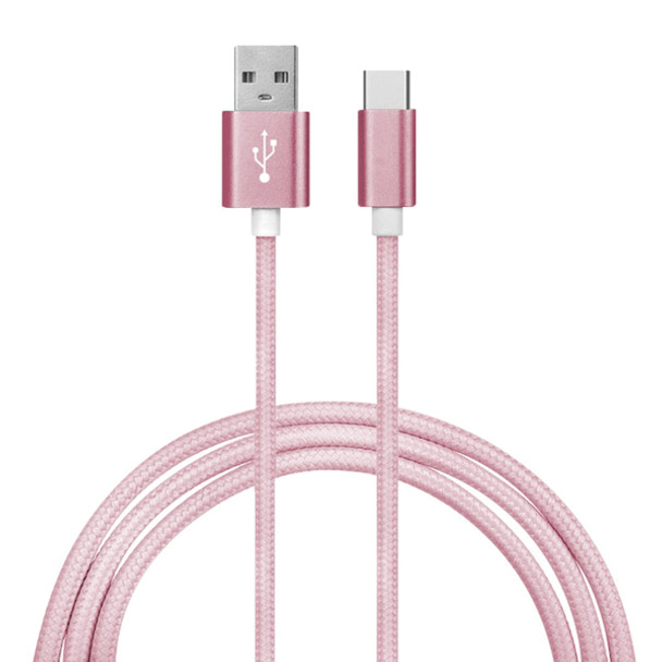 Charge and Sync USB-C(TM) 2.0 to USB-A Cable, 6 Feet (Pink)