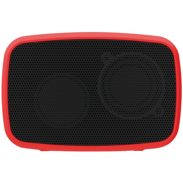 RuggedLife(R) 15-Watt Water-Resistant Bluetooth(R) Rechargeable Speaker and Speakerphone (Red)