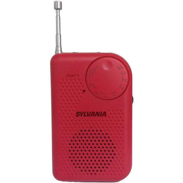 Portable AM/FM Radio (Red)