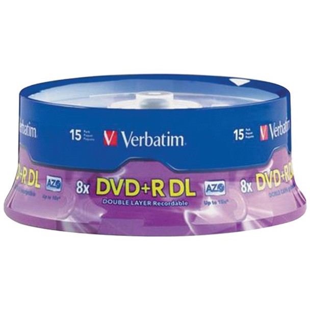 8.5GB Dual-Layer DVD+Rs (15-ct Spindle)