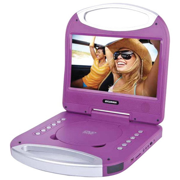 10" Portable DVD Player with Integrated Handle (Purple)