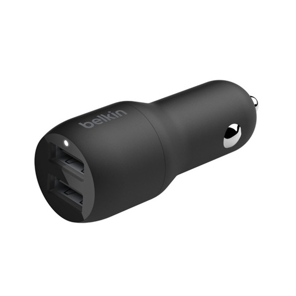 BOOST UP CHARGE(TM) 24-Watt Dual USB-A Car Charger