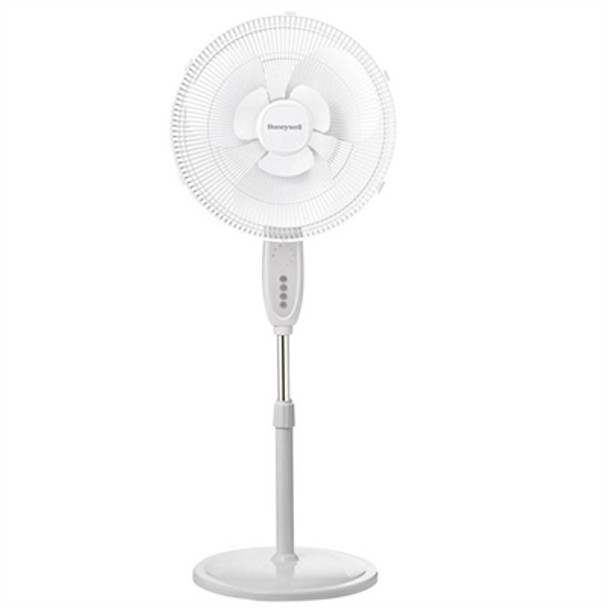 16" Stand Fan Double Blade Wht