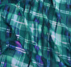 Lightweight Scuba - Abstract Plaid in Emerald/Violet 219145B