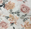 Digital Linen Print - Rose Floral