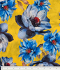 Cotton Lawn Print - Bold Yellow Blue Floral 192554AC