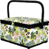Medium Vintage Sewing Basket Nature’s Floral 245695A