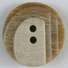 Art Deco Beige Polyester Button DB-1033