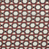 Polyester Print - Cider Beige and Red Geometric 184310AN