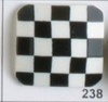 Black and White Checkered 56L Button db-0238