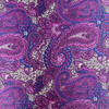 Printed Silk Charmeuse - Purple Haze Paisley-Magenta 208542ZA