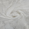 Beaded and Embroidered Tulle Bone 206031A