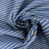 Superfine Pima Cotton Shirting - Blue with Brown