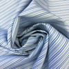 Pima Cotton Shirting - Blue with White