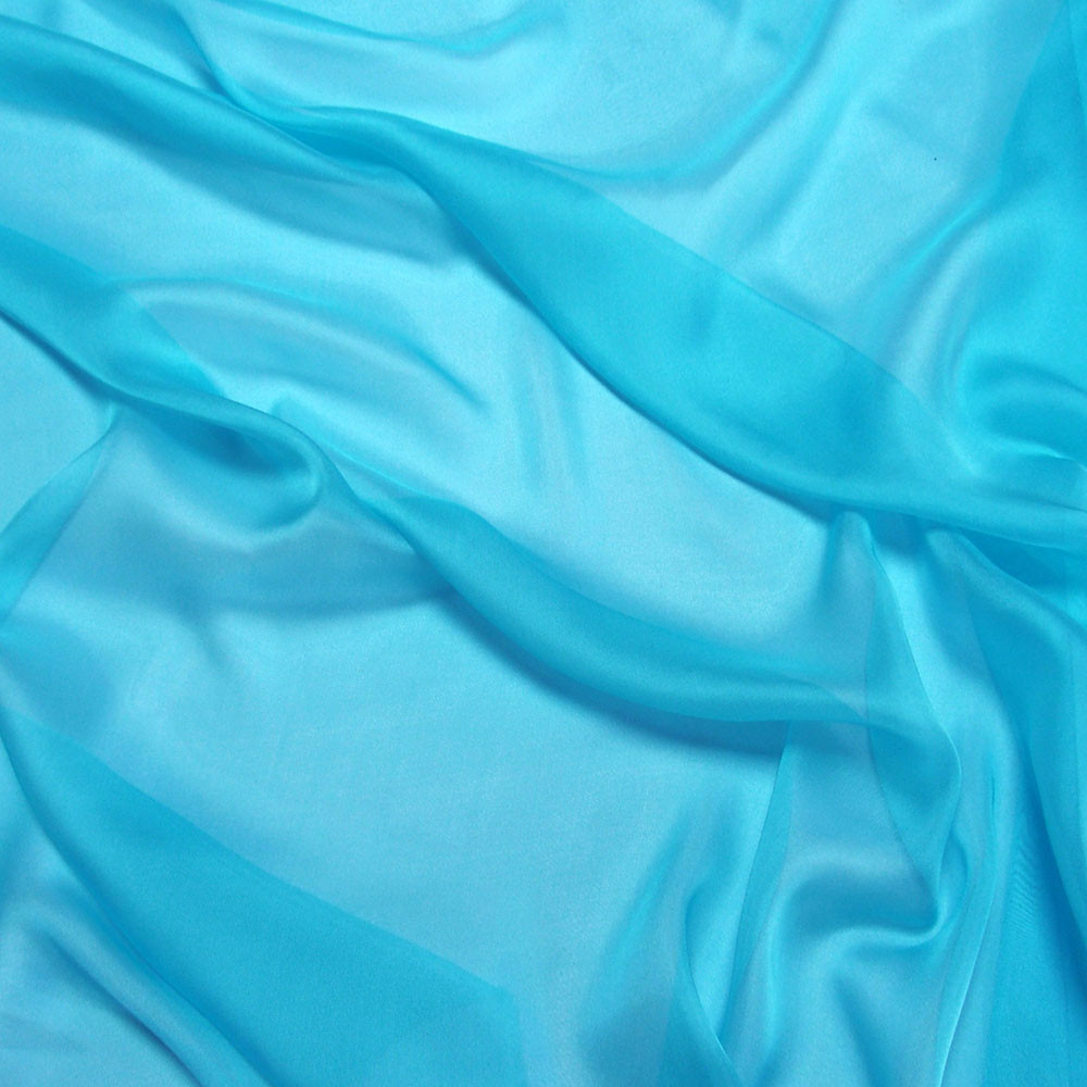 【chiffon.ページ】 Ash Blue Pure Silk Chiffon | G Street Fabrics