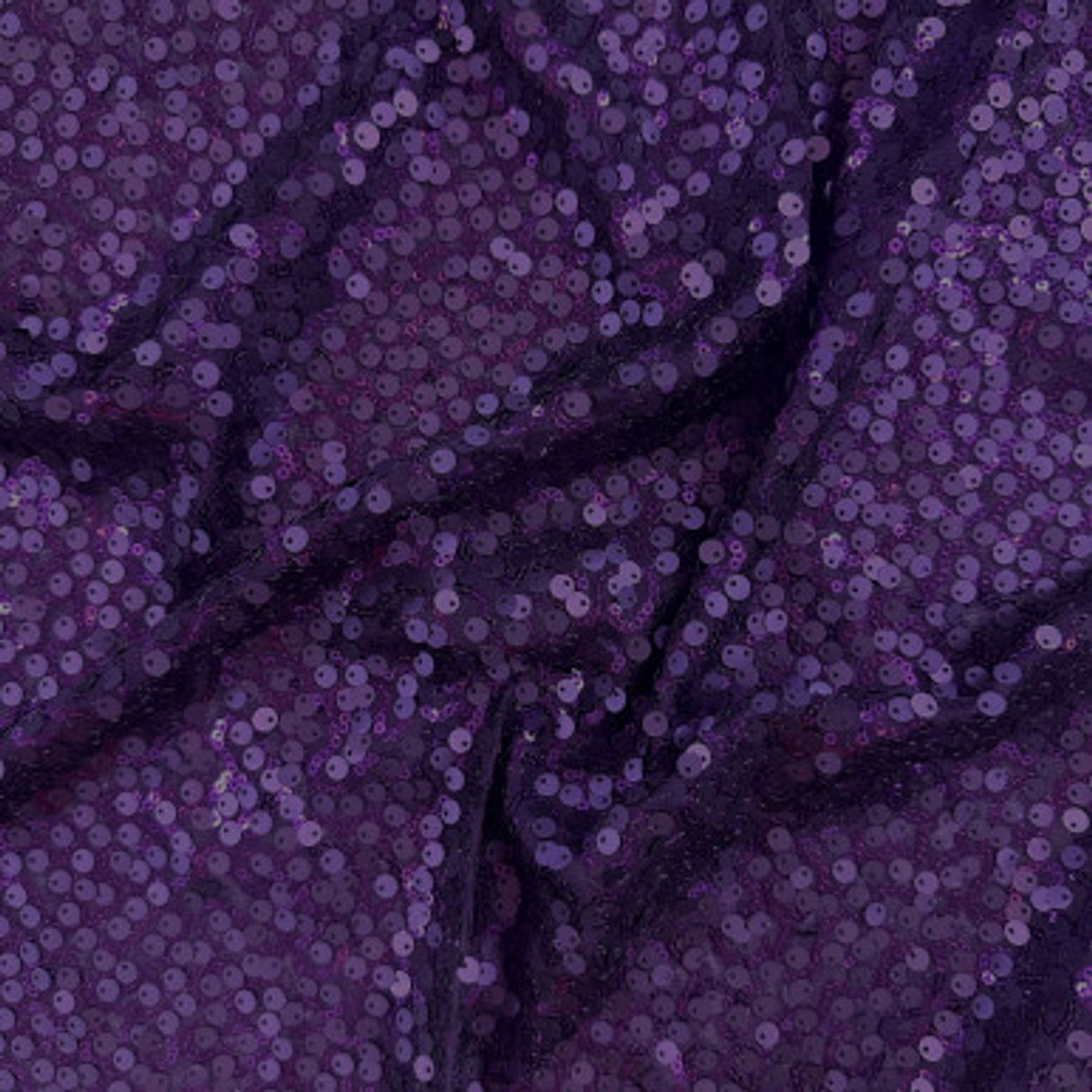 Purple Sequin Fabric by The Yard, Glitter Sequin Mesh