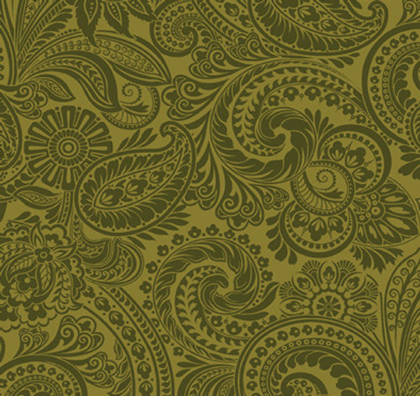 Flower Festival 2 Collection - Paisley Olive 209925AW