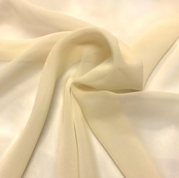 Pure Silk Chiffon - Parchment 212189C