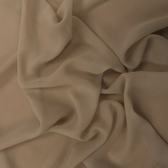 Pure Silk Chiffon - Hillcrest Tan 212189L